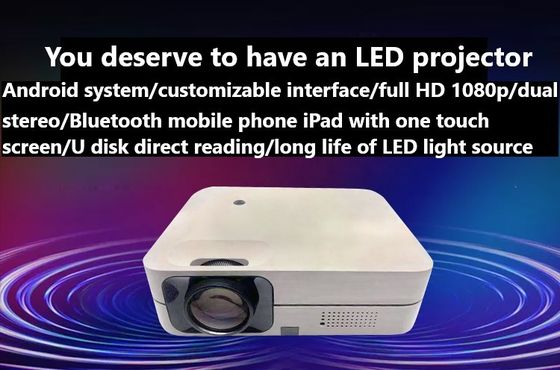 cinema LCD di 1920*1080dpi WIFI Android Mini Portable Projectors For Hotel